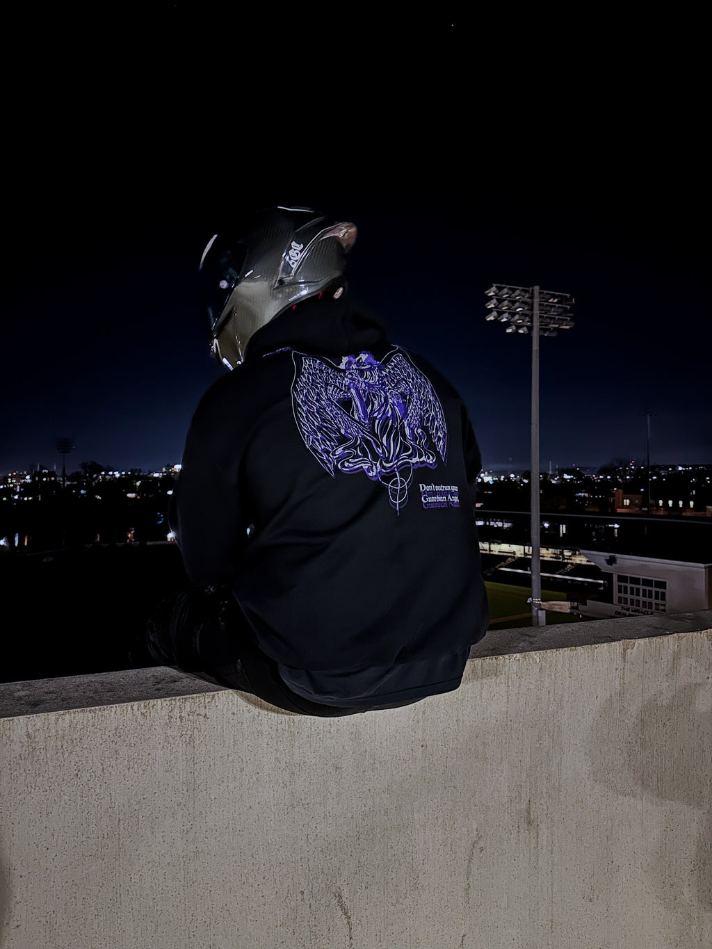 Glitched Guardian angel hoodie