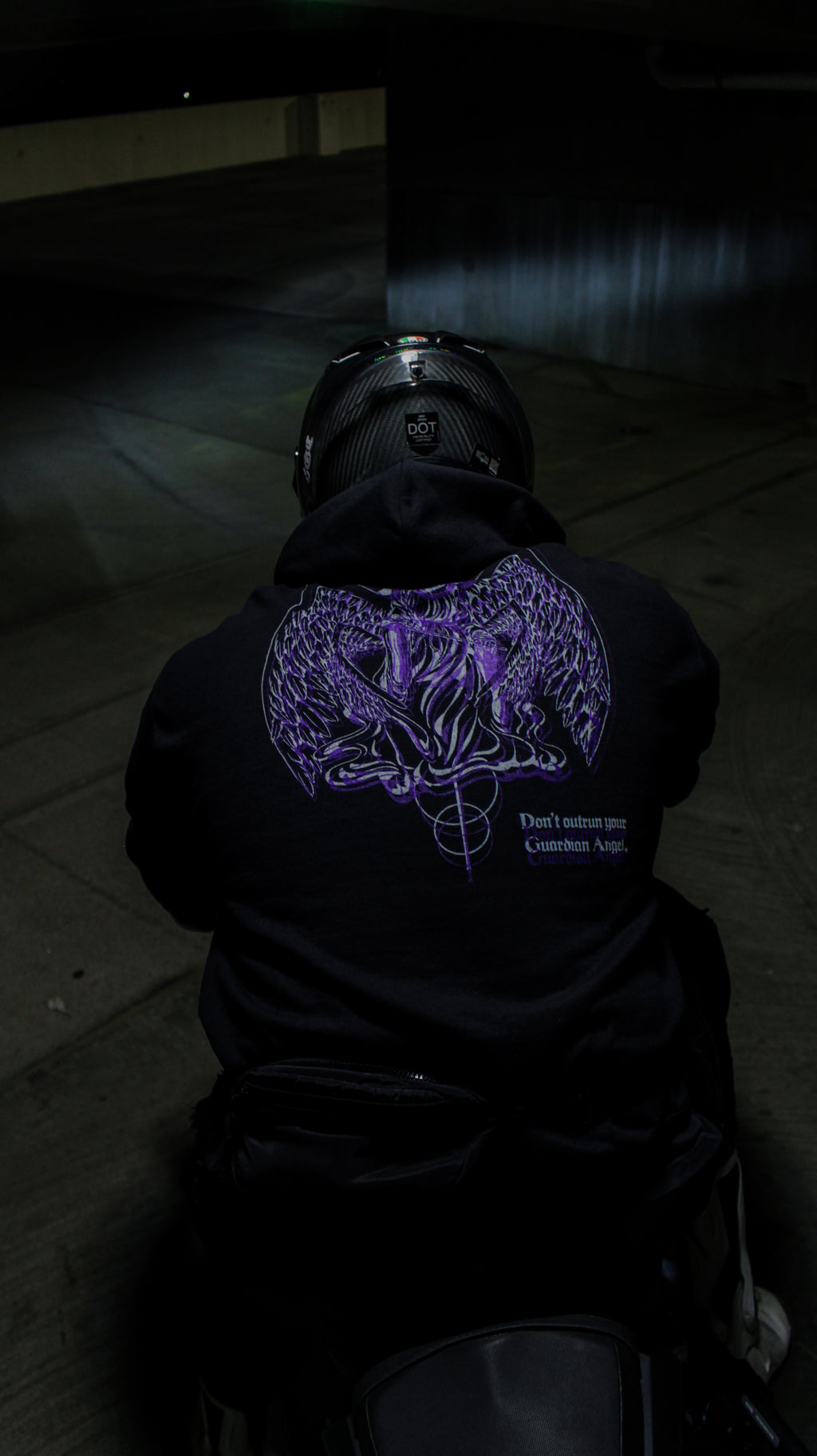Glitched Guardian angel hoodie