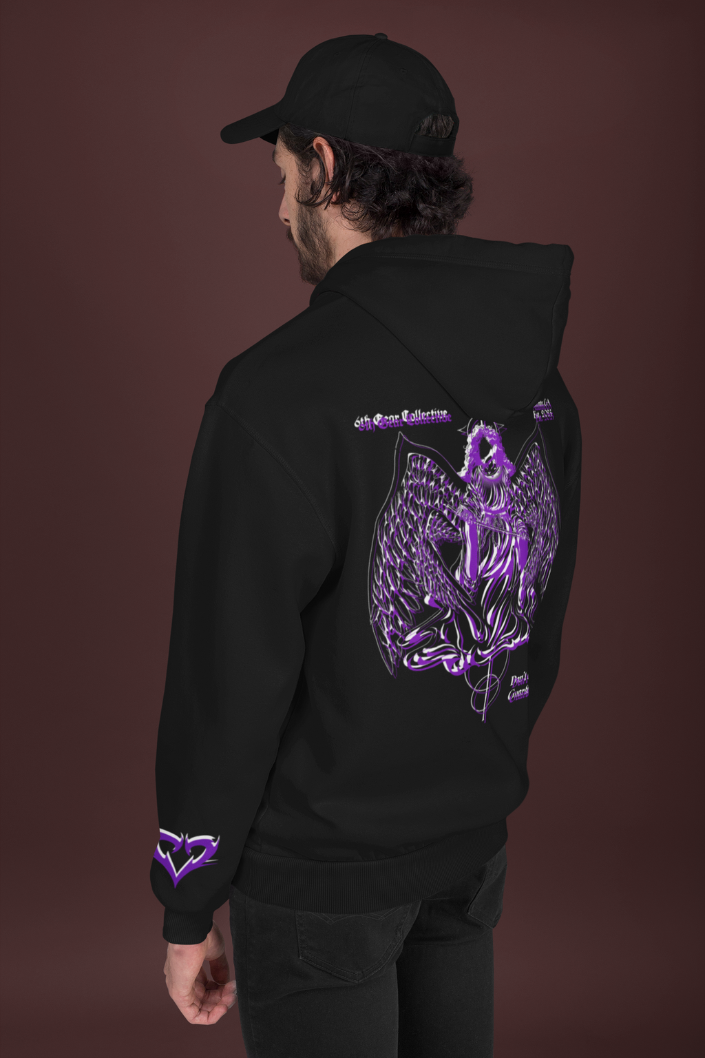 Glitched Guardian angel hoodie