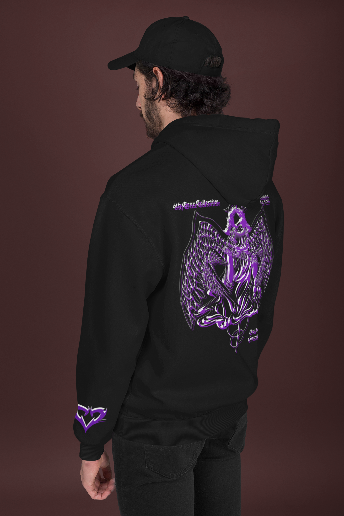 Glitched Guardian angel hoodie